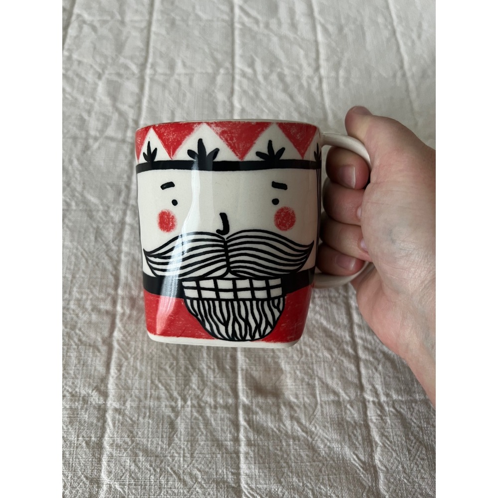 Anthropologie Kristina Saywell Nutcracker King Ceramic Mug